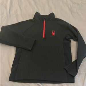 SPYDER Black Quarter-Zip Pullover